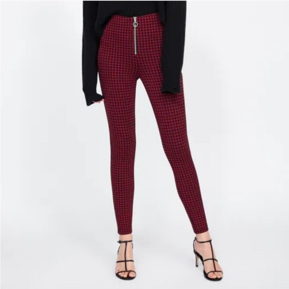 12. Zara Plaid Legging
